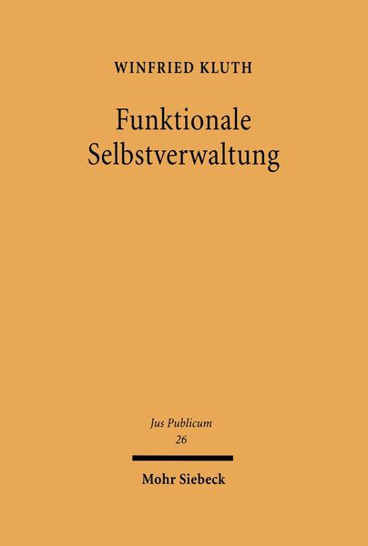 Produktbild: Funktionale Selbstverwaltung
