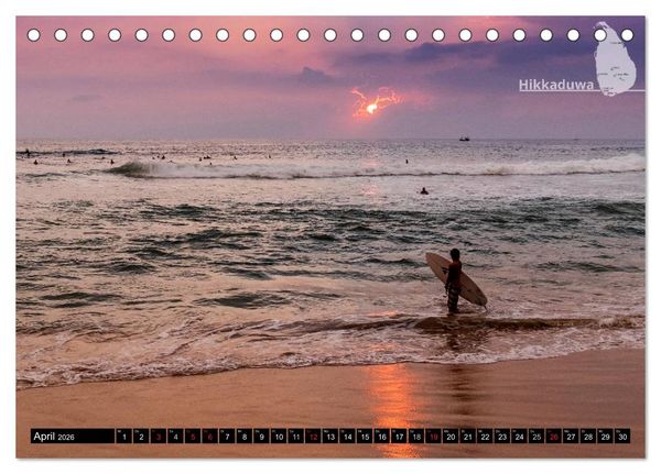 Produktbild: Sri Lanka, eine Reise &uuml;ber die Insel der King Coconut (Tischkalender 2026 DIN A5 quer), CALVENDO Monatskalender