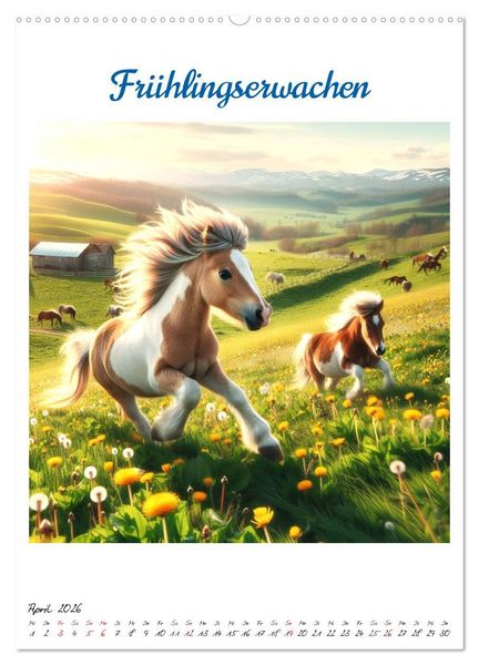 Produktbild: Wild-West Family - Yee-haw! K&uuml;nstliche Impressionen: Ein Jahr im Wilden Westen (Wandkalender 2026 DIN A2 hoch), CALVENDO Monatskalender