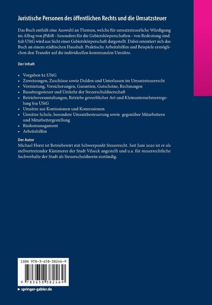 Produktbild: Juristische Personen des &ouml;ffentlichen Rechts und die Umsatzsteuer