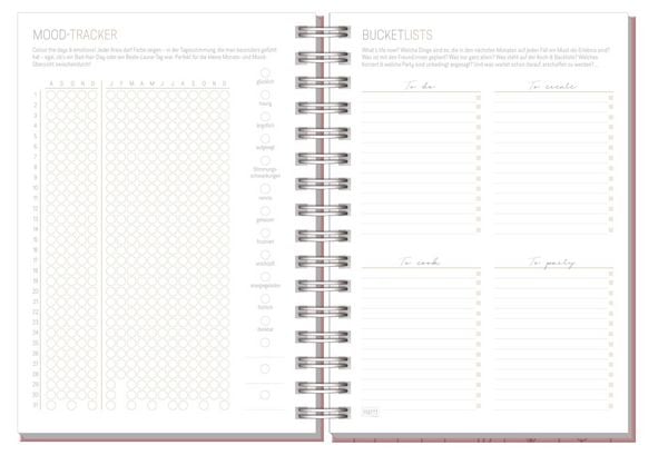 Produktbild: Lieblings-Timer 2026/2027 17 Monate [Fine Flowers Ros&eacute;] EM