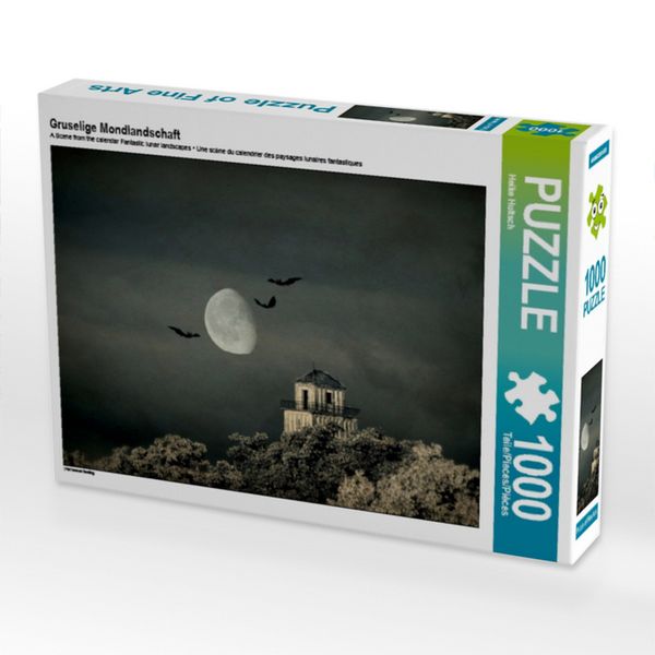 Produktbild: CALVENDO Puzzle Gruselige Mondlandschaft | 1000 Teile Lege-Gr&ouml;&szlig;e 64x48cm Foto-Puzzle f&uuml;r gl&uuml;ckliche Stunden