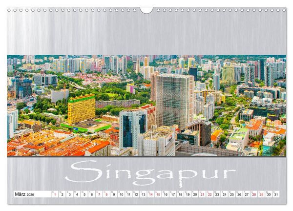 Produktbild: Singapur - Panoramablick (Wandkalender 2026 DIN A3 quer), CALVENDO Monatskalender