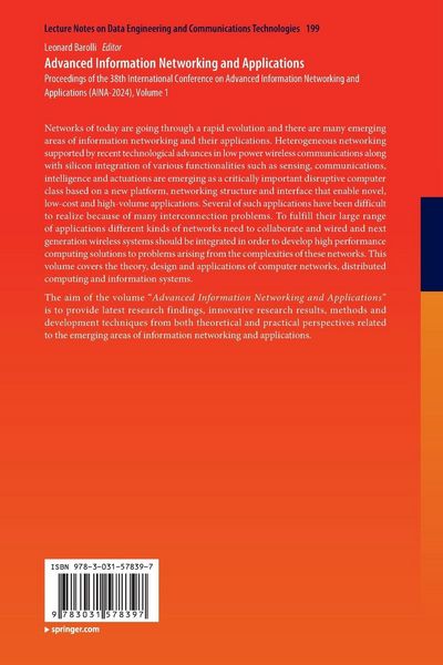 Produktbild: Advanced Information Networking and Applications