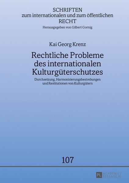 Produktbild: Rechtliche Probleme des internationalen Kulturg&uuml;terschutzes