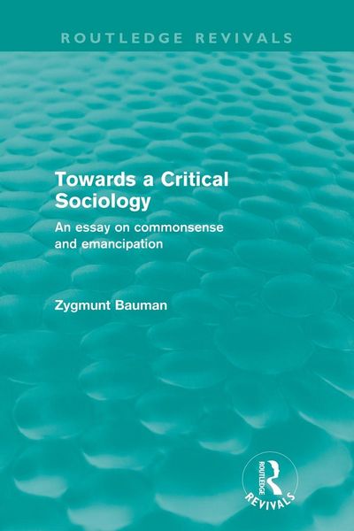 Produktbild: Towards a Critical Sociology (Routledge Revivals)