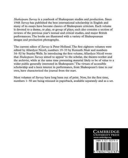 Produktbild: Shakespeare Survey