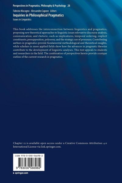 Produktbild: Inquiries in Philosophical Pragmatics