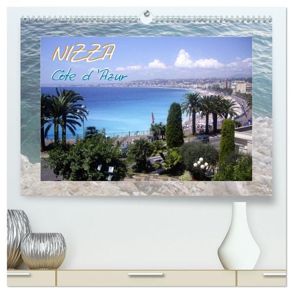 Produktbild: Nizza, C&ocirc;te d'Azur (hochwertiger Premium Wandkalender 2026 DIN A2 quer), Kunstdruck in Hochglanz