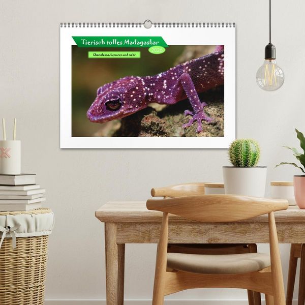 Produktbild: Tierisch tolles Madagaskar - Cham&auml;leons, Lemuren und mehr (Wandkalender 2026 DIN A3 quer), CALVENDO Monatskalender