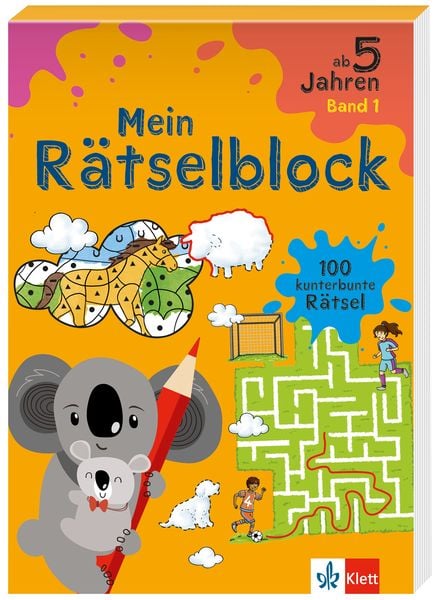 Klett Mein Rätselblock ab 5 Jahren Band 1, Taschenbuch von , Klett Lerntraining bei PONS Langenscheidt GmbH, 9783129498156