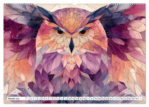 Produktbild: Bohemian Tierzauber (hochwertiger Premium Wandkalender 2026 DIN A2 quer), Kunstdruck in Hochglanz