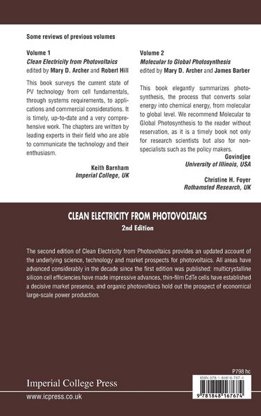 Produktbild: Clean Elec from Photovoltaics, 2 Ed