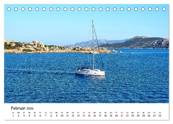 Produktbild: Sardinien - Ein St&uuml;ck Karibik im Mittelmeer (Tischkalender 2026 DIN A5 quer), CALVENDO Monatskalender