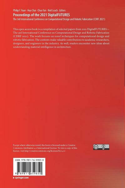 Produktbild: Proceedings of the 2021 DigitalFUTURES