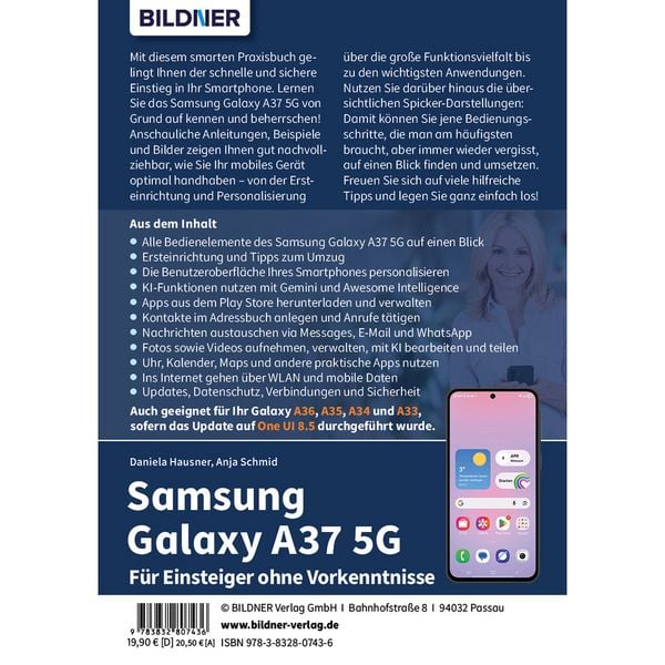 Produktbild: Samsung Galaxy A37 5G - Praxisbuch f&uuml;r Einsteiger ohne Vorkenntnisse