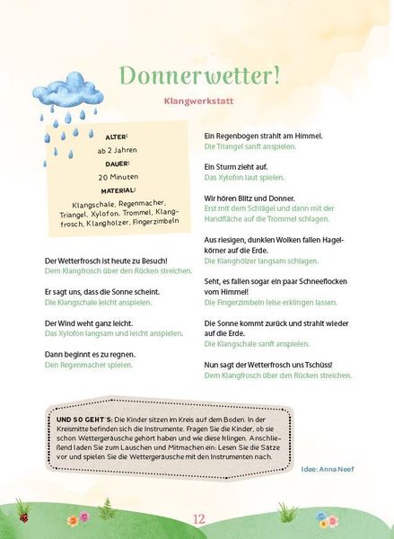 Produktbild: Sinnesspiele f&uuml;r den Krippen-Morgenkreis