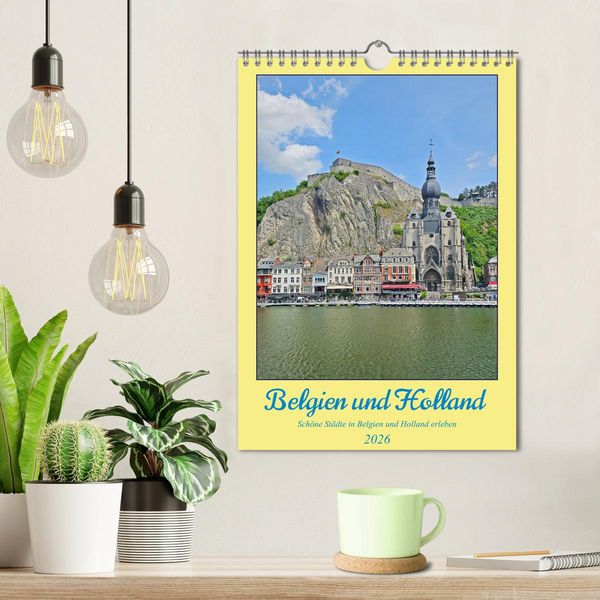 Produktbild: Belgien und Holland, sch&ouml;ne St&auml;dte in Belgien und Holland erleben (Wandkalender 2026 DIN A4 hoch), CALVENDO Monatskalender