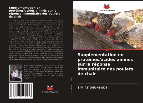 Produktbild: Suppl&eacute;mentation en prot&eacute;ines/acides amin&eacute;s sur la r&eacute;ponse immunitaire des poulets de chair