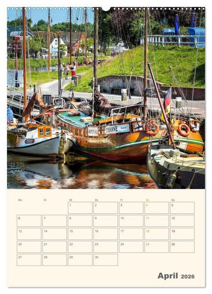 Produktbild: Ostfriesland - Carolinensiel, der Museumshafen (Wandkalender 2026 DIN A2 hoch), CALVENDO Monatskalender