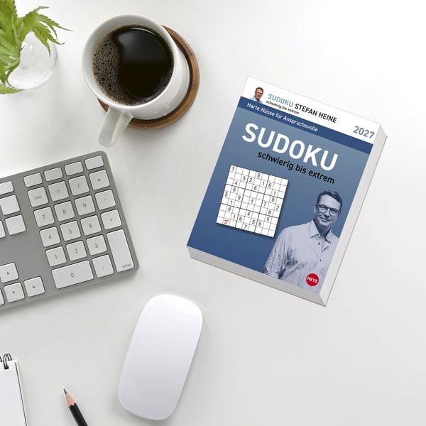 Produktbild: Stefan Heine Sudoku schwierig bis extrem Tagesabrei&szlig;kalender 2027