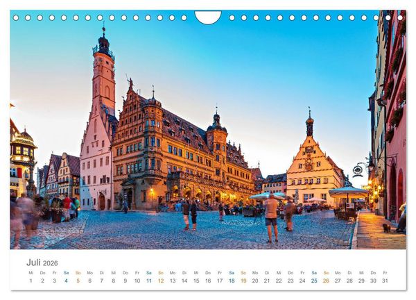 Produktbild: Mittelfranken - wo Lebensfreude Tradition hat (Wandkalender 2026 DIN A4 quer), CALVENDO Monatskalender