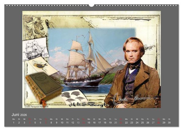 Produktbild: 500 Jahre unter Segeln - von der GOLDEN HIND zur KERSHONES (Wandkalender 2026 DIN A2 quer), CALVENDO Monatskalender