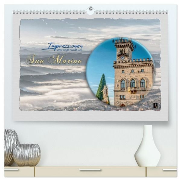 Produktbild: Impressionen - von und rund um San Marino (hochwertiger Premium Wandkalender 2026 DIN A2 quer), Kunstdruck in Hochglanz