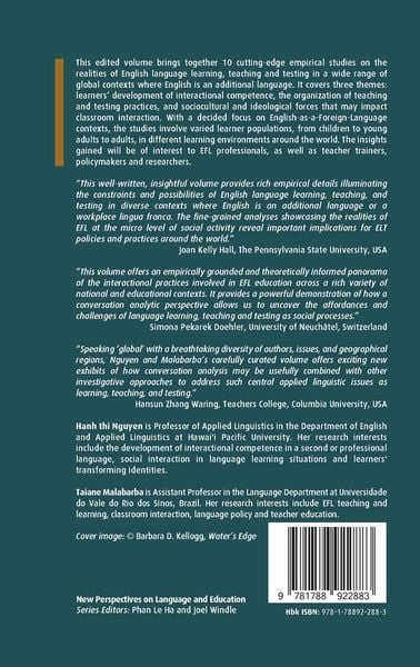 Produktbild: Conversation Analytic Perspectives on English Language Learning, Teaching and Testing in Global Contexts