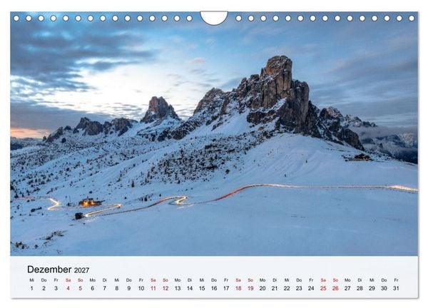 Produktbild: Die Dolomiten - Faszination Berge (Wandkalender 2027 DIN A4 quer), CALVENDO Monatskalender