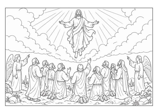 Produktbild: Bibel Malbuch f&uuml;r Kinder ab 8 Jahren und Erwachsene mit 74 wundersch&ouml;nen Ausmalmotiven aus dem Alten und Neuen Testament