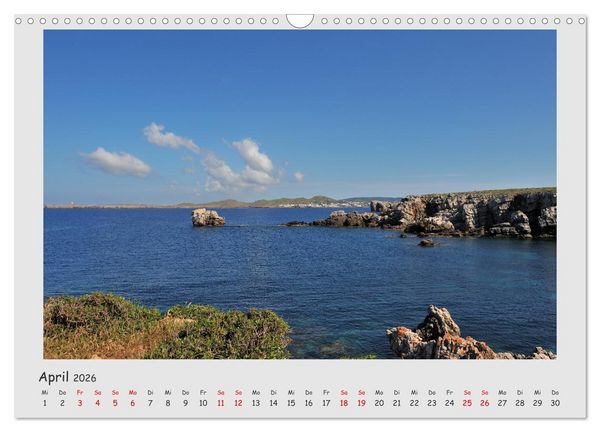 Produktbild: Menorca, die sch&ouml;ne Schwester (Wandkalender 2026 DIN A3 quer), CALVENDO Monatskalender