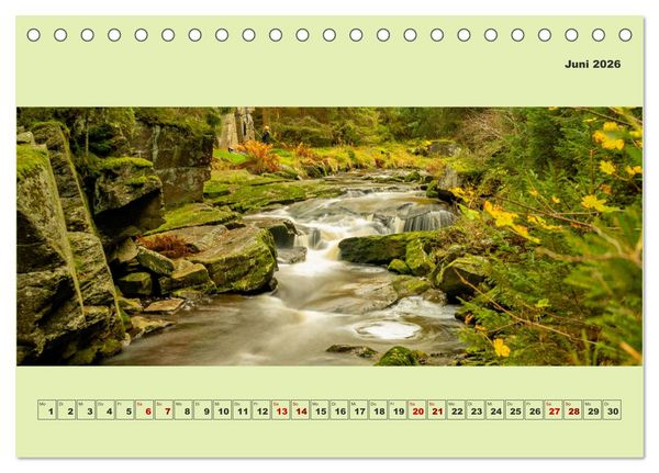 Produktbild: Die schwarze Pockau im Herbstgewand (Tischkalender 2026 DIN A5 quer), CALVENDO Monatskalender