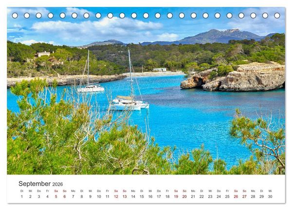 Produktbild: Mallorca Traumhafte Insel (Tischkalender 2026 DIN A5 quer), CALVENDO Monatskalender