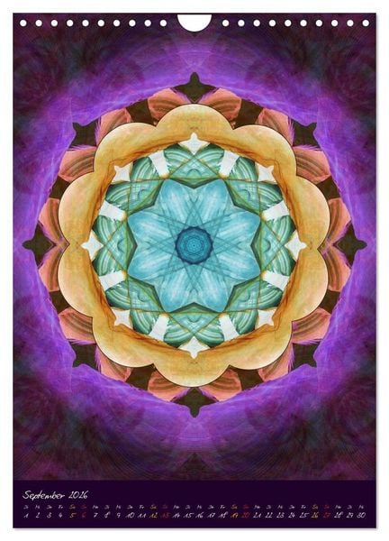 Produktbild: MANDALAS der Natur (Wandkalender 2026 DIN A4 hoch), CALVENDO Monatskalender