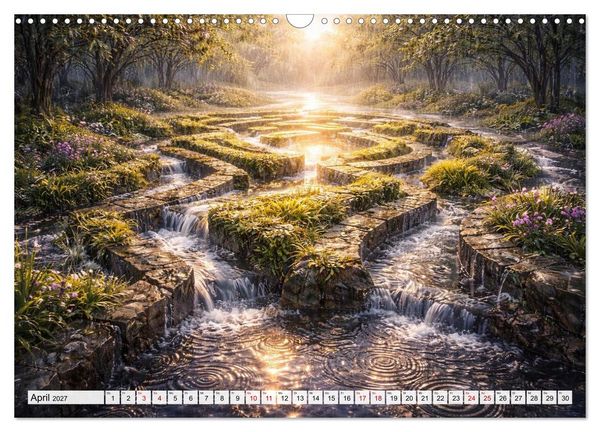 Produktbild: Labyrinth - Die stille Kunst der Umwege (Wandkalender 2027 DIN A3 quer), CALVENDO Monatskalender