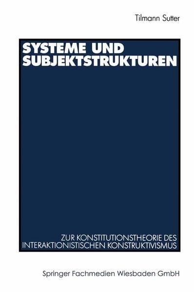 Produktbild: Systeme und Subjektstrukturen