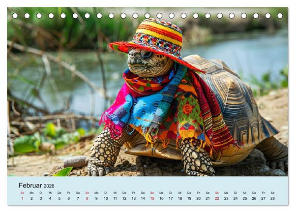 Produktbild: Die sch&ouml;nsten Tiermodels. Schicke Outfits und High Fashion (Tischkalender 2026 DIN A5 quer), CALVENDO Monatskalender