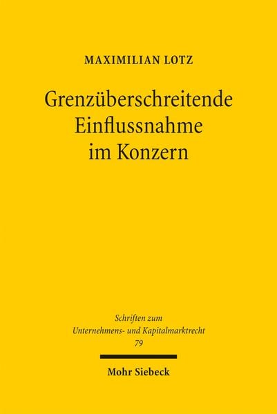 Produktbild: Grenz&uuml;berschreitende Einflussnahme im Konzern