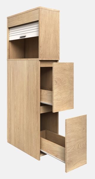 Holz Badmöbel Nischenschrank Schublade Tasalo