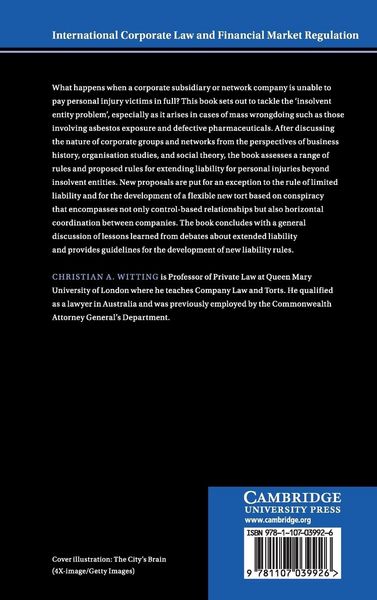 Produktbild: Liability of Corporate Groups and Networks