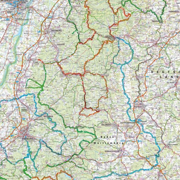 Produktbild: freytag & berndt Motorradkarte Schwarzwald 1:200.000