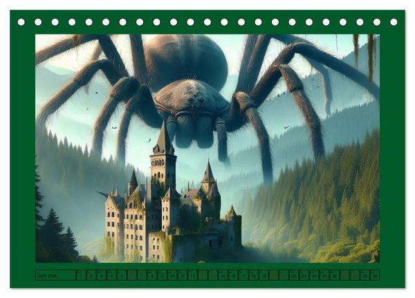 Produktbild: Im Reich der Riesenspinnen (Tischkalender 2026 DIN A5 quer), CALVENDO Monatskalender