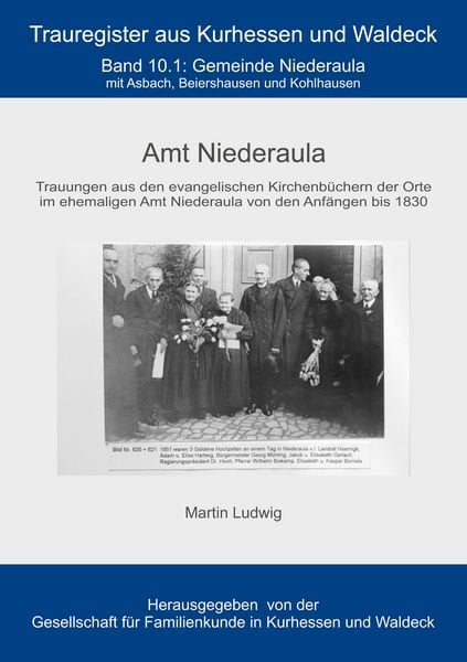 Produktbild: Trauregister Amt Niederaula