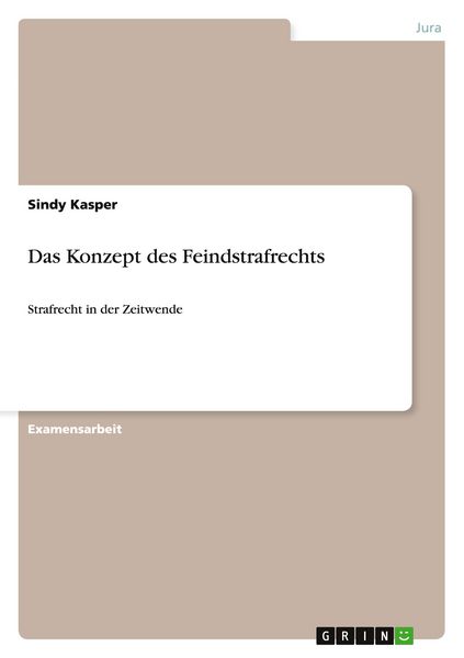 Produktbild: Das Konzept des Feindstrafrechts