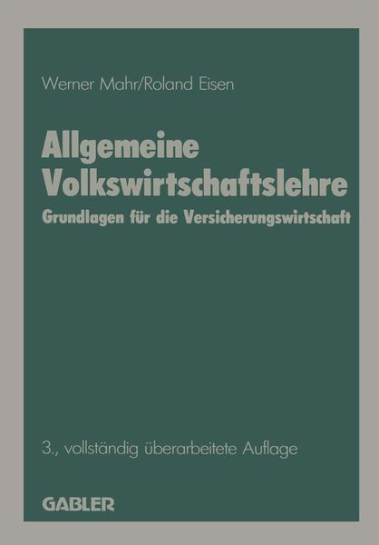 Produktbild: Allgemeine Volkswirtschaftslehre