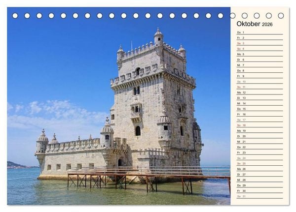 Produktbild: Portugal (Tischkalender 2026 DIN A5 quer), CALVENDO Monatskalender