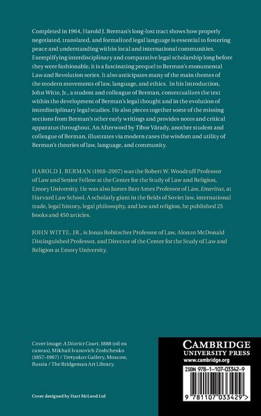 Produktbild: Law and Language