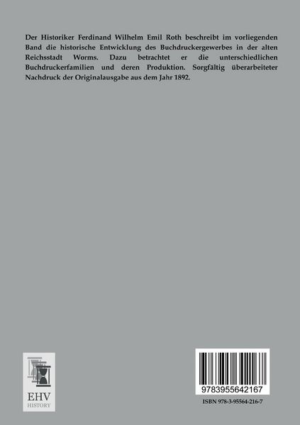 Produktbild: Die Buchdruckereien zu Worms am Rhein im 16. Jahrhundert