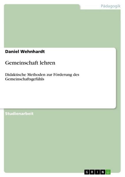 Produktbild: Gemeinschaft lehren